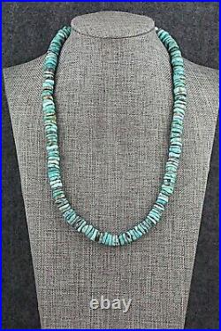 Turquoise & Sterling Silver Necklace 18 Doreen Jake