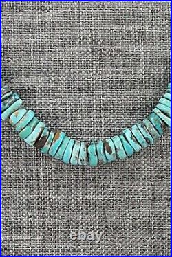 Turquoise & Sterling Silver Necklace 18 Doreen Jake