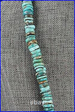 Turquoise & Sterling Silver Necklace 18 Doreen Jake