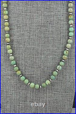 Turquoise & Sterling Silver Necklace 22 Doreen Jake