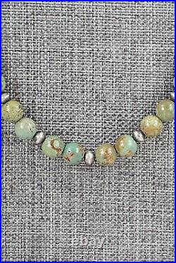 Turquoise & Sterling Silver Necklace 22 Doreen Jake