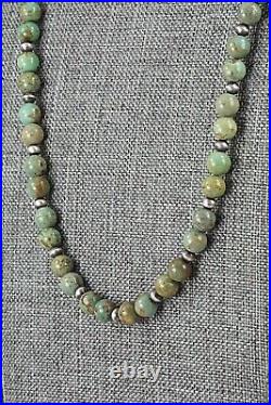 Turquoise & Sterling Silver Necklace 22 Doreen Jake