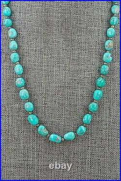 Turquoise & Sterling Silver Necklace 26 Doreen Jake