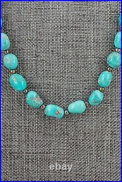 Turquoise & Sterling Silver Necklace 26 Doreen Jake