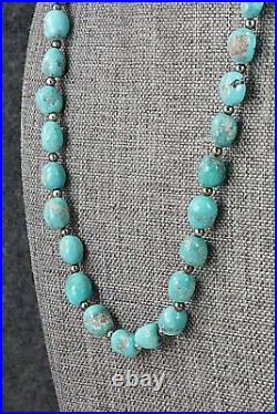 Turquoise & Sterling Silver Necklace 26 Doreen Jake