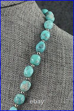 Turquoise & Sterling Silver Necklace 26 Doreen Jake