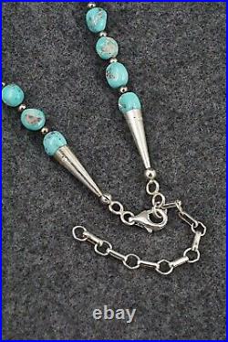 Turquoise & Sterling Silver Necklace 26 Doreen Jake