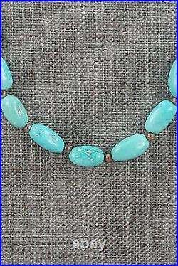 Turquoise & Sterling Silver Necklace 28 Doreen Jake