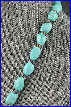 Turquoise & Sterling Silver Necklace 28 Doreen Jake