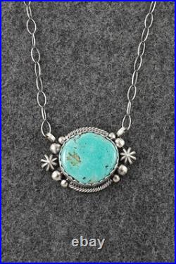 Turquoise & Sterling Silver Necklace Mark Yazzie