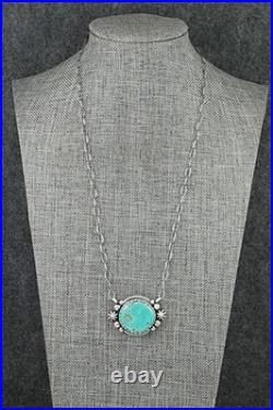 Turquoise & Sterling Silver Necklace Mark Yazzie