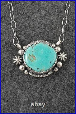 Turquoise & Sterling Silver Necklace Mark Yazzie