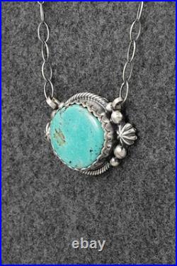 Turquoise & Sterling Silver Necklace Mark Yazzie