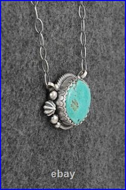 Turquoise & Sterling Silver Necklace Mark Yazzie