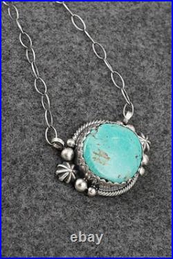 Turquoise & Sterling Silver Necklace Mark Yazzie