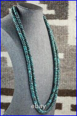 Turquoise & Sterling Silver Necklace Navajo