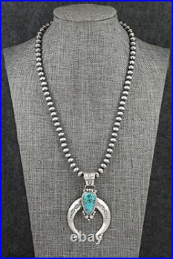 Turquoise & Sterling Silver Necklace Samuel Yellowhair