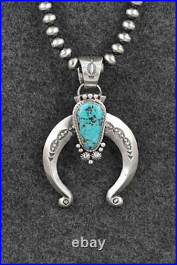 Turquoise & Sterling Silver Necklace Samuel Yellowhair