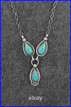 Turquoise & Sterling Silver Necklace Verley Betone