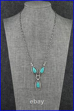 Turquoise & Sterling Silver Necklace Verley Betone