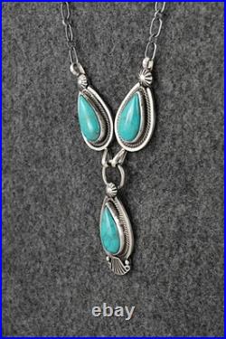 Turquoise & Sterling Silver Necklace Verley Betone