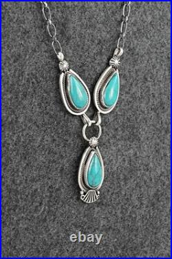 Turquoise & Sterling Silver Necklace Verley Betone