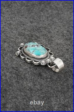 Turquoise & Sterling Silver Pendant Bobby Johnson