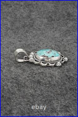 Turquoise & Sterling Silver Pendant Bobby Johnson