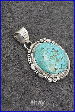 Turquoise & Sterling Silver Pendant Daniel Benally