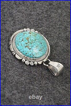 Turquoise & Sterling Silver Pendant Daniel Benally