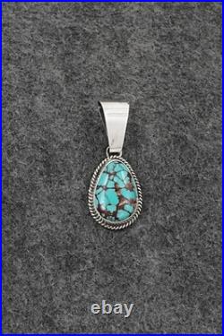 Turquoise & Sterling Silver Pendant Eugene Gruber