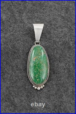 Turquoise & Sterling Silver Pendant Eugene Gruber