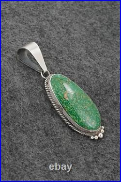 Turquoise & Sterling Silver Pendant Eugene Gruber