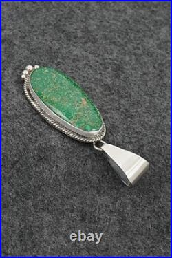 Turquoise & Sterling Silver Pendant Eugene Gruber