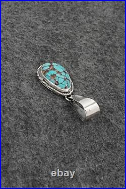 Turquoise & Sterling Silver Pendant Eugene Gruber