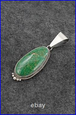 Turquoise & Sterling Silver Pendant Eugene Gruber