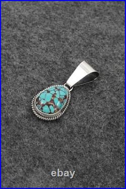 Turquoise & Sterling Silver Pendant Eugene Gruber