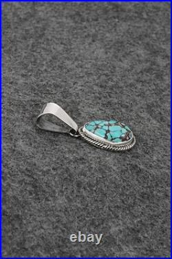 Turquoise & Sterling Silver Pendant Eugene Gruber