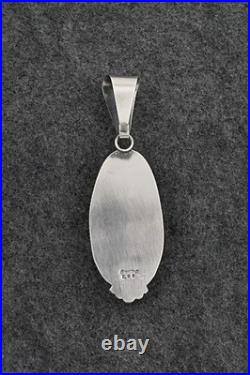 Turquoise & Sterling Silver Pendant Eugene Gruber