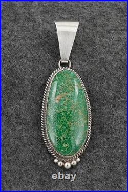 Turquoise & Sterling Silver Pendant Eugene Gruber