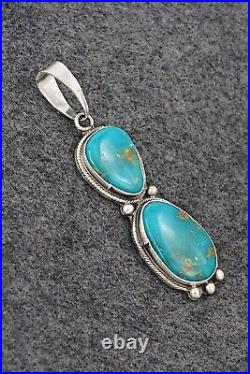 Turquoise & Sterling Silver Pendant Jimmy Garcia