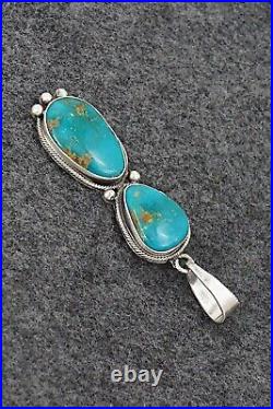 Turquoise & Sterling Silver Pendant Jimmy Garcia