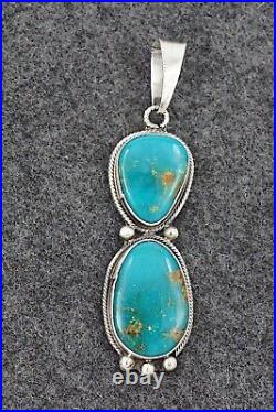 Turquoise & Sterling Silver Pendant Jimmy Garcia