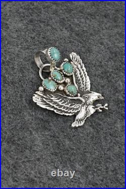 Turquoise & Sterling Silver Pendant Priscilla Reeder
