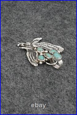 Turquoise & Sterling Silver Pendant Priscilla Reeder