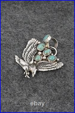 Turquoise & Sterling Silver Pendant Priscilla Reeder