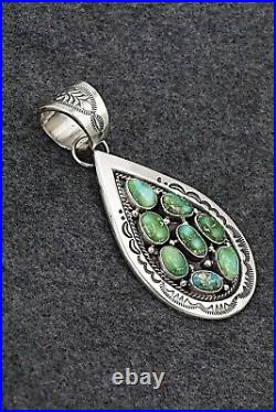 Turquoise & Sterling Silver Pendant Samuel Yellowhair