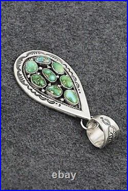 Turquoise & Sterling Silver Pendant Samuel Yellowhair