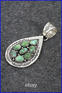 Turquoise & Sterling Silver Pendant Samuel Yellowhair