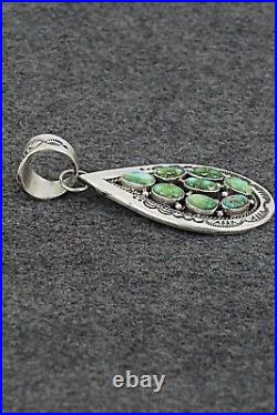 Turquoise & Sterling Silver Pendant Samuel Yellowhair